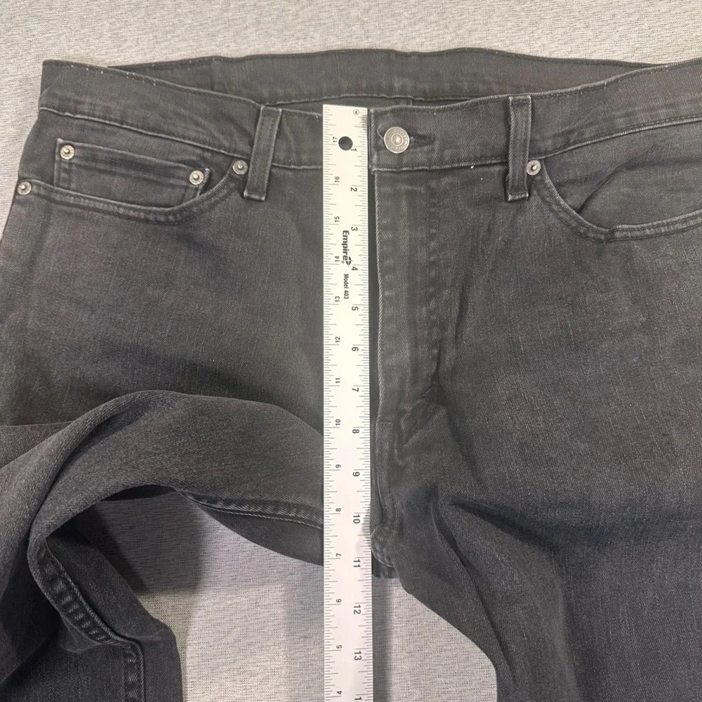 Levis 511 Straight Fit Jeans Men 36x32 (Fits 38x31) Charcoal Black Stretch Denim